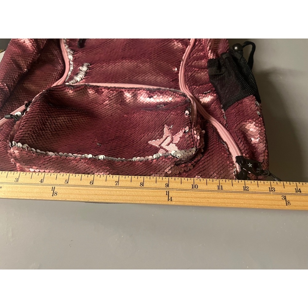 Rebel Athletic Dream Bag Smokey Rose Sequin Cheer Backpack Pink NEW MSRP $138 - Picture 9 of 16
